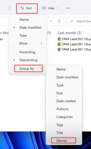 How To Disable File Explorer S Grouping Files By Date In Windows