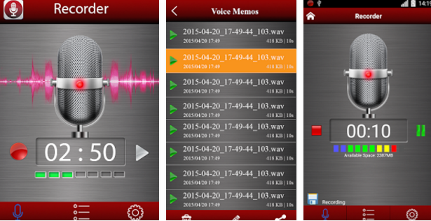 android speech recorder